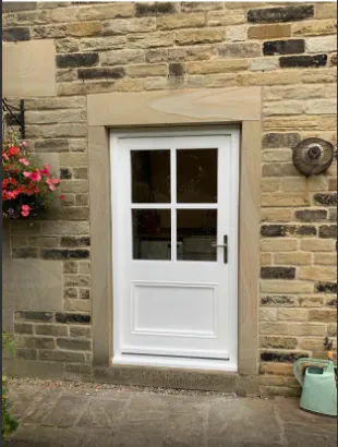 UPVC glass panel door